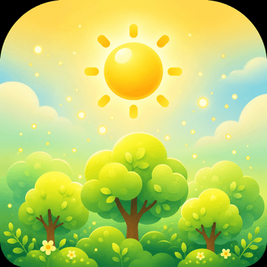 春の太陽のアイコン