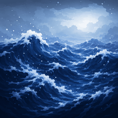 真冬の大海のアイコン